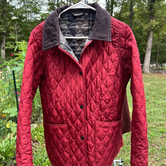 Barbour Montrose Quilted Barn Jacket- US 12- color Bordeaux - Picture 1 of 6